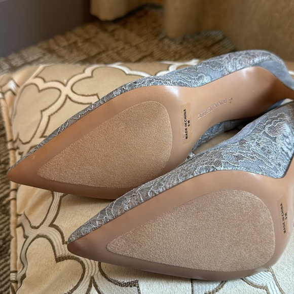 Gray Lace Pump Stiletto Heels by Banana Republic - 9 - Picture 9 of 15